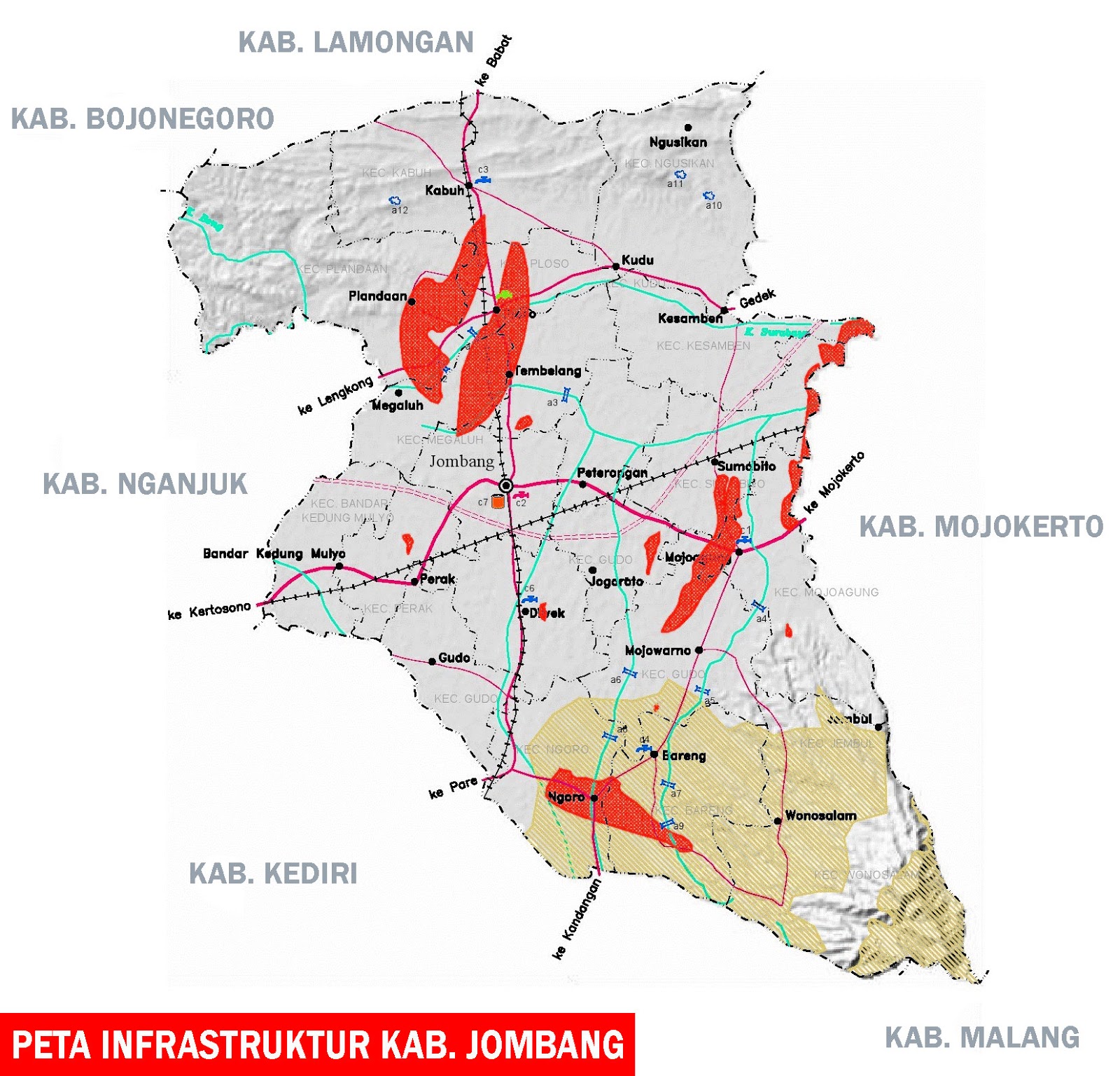 Peta-infrastruktur-kabupaten-Jombang